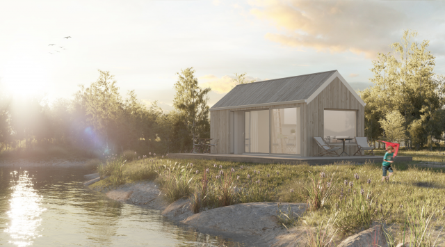 Modular house in Sweden