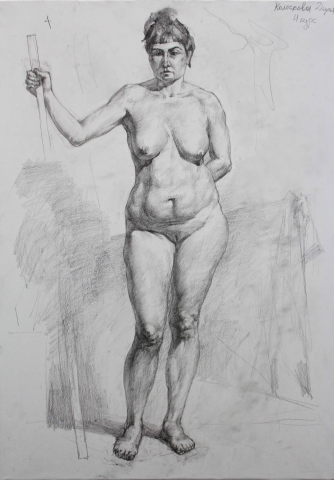 Рисунок обнаженной натуры. Карандаш.
