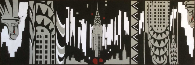 "Нью-Йорк". Темпера.