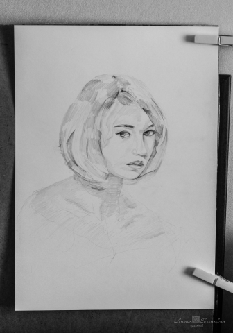 рисунок карандашом с фотографии