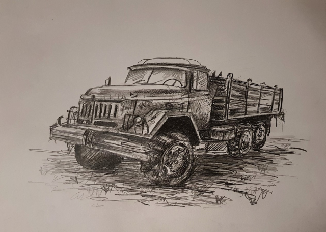 Скетч автомобиля