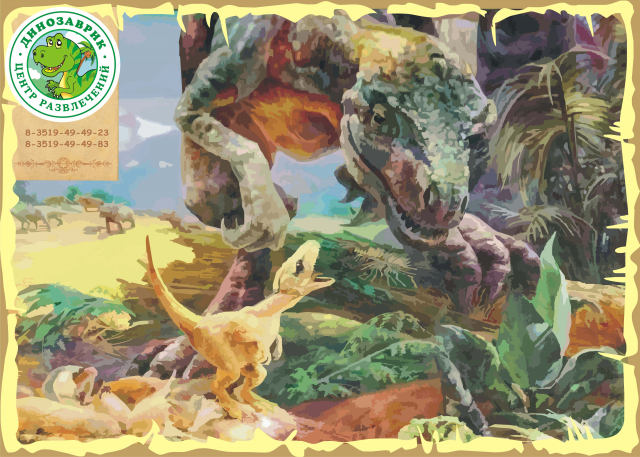 Дизайн термосалфетки для детского кафе