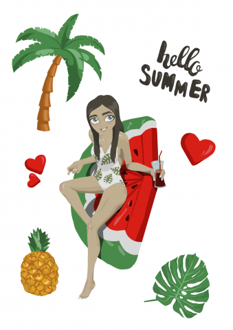 Стикеры "Hello summer"