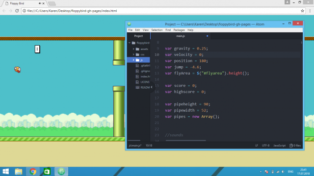 Игра на основе языка JavaScript