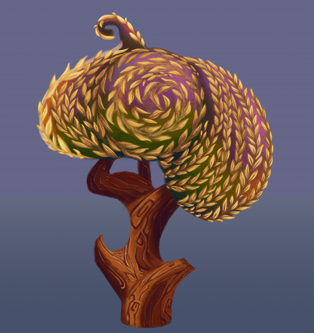 Hand painted tree