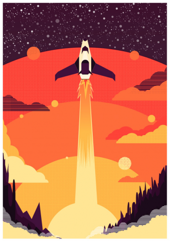Vector rocket