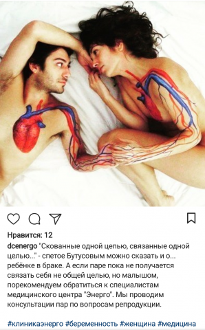 Ведение аккаунтов в соцсетях сети медицинских центров