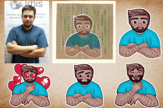 Персонаж и стикеры по фото