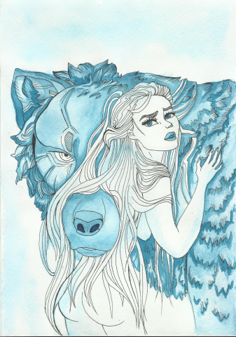 Девушка и волк