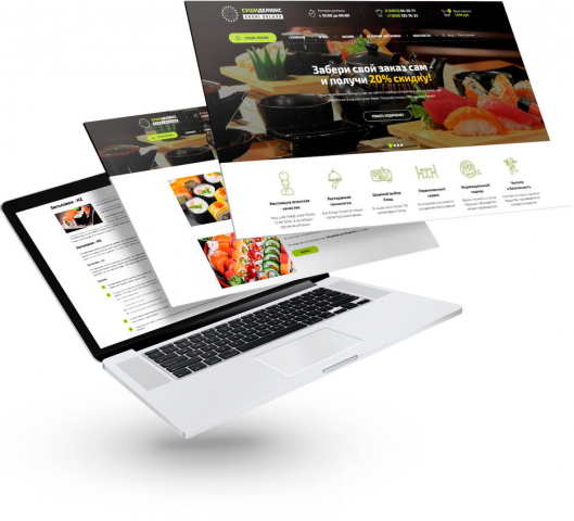 Интернет-магазин для суши ресторана Sushi Deluxe