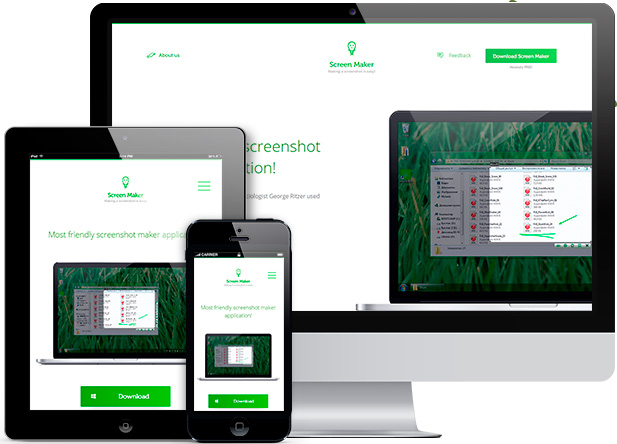 Адаптивная верстка для Screen Maker