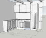 Эскизный проект кухни.