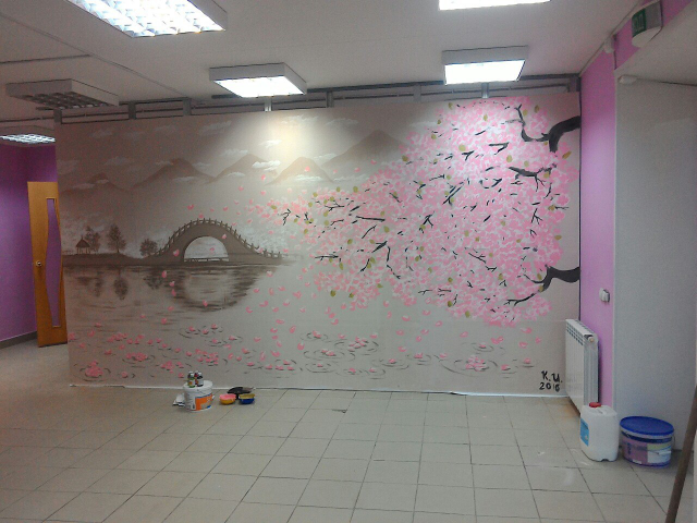 Роспись "Сакура"