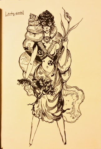 Lady-snail