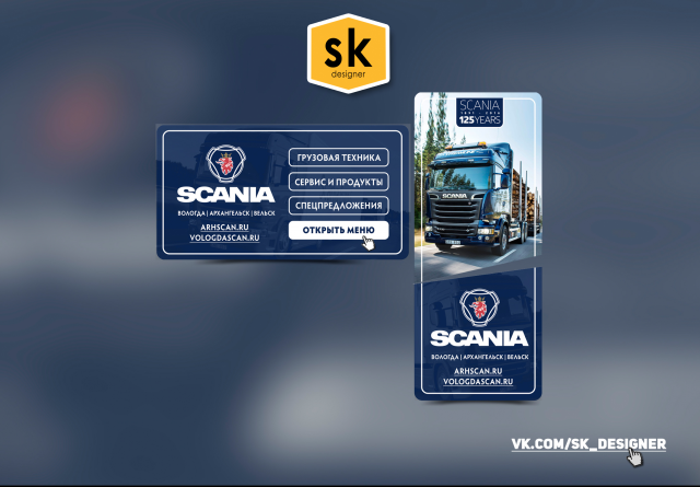 Дизайн групп оформление Вконтакте для SKANIA