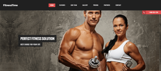 Лендинг «FitnessTime»