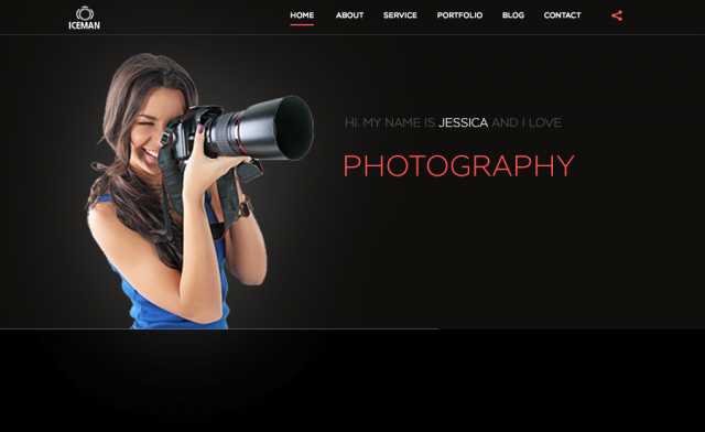 Landing page portfolio Photograph