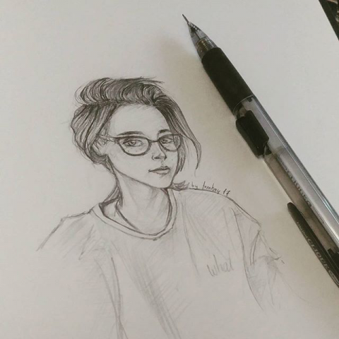 скетч арт портрет