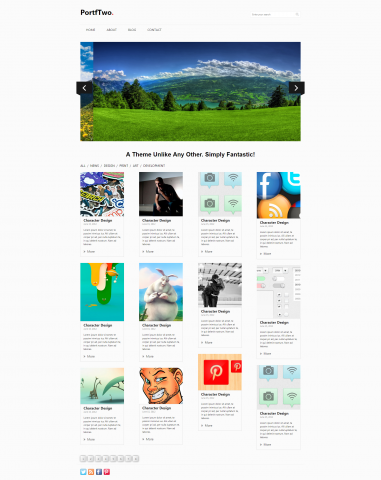 Верстка для портфолио