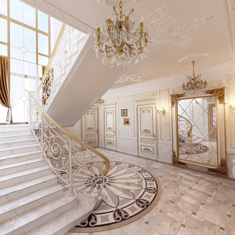 Коттедж в стиле барокко