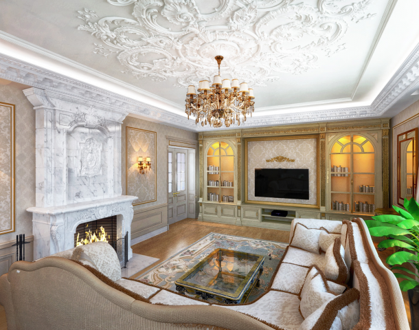 Коттедж в стиле барокко