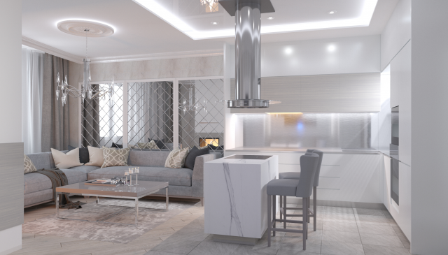 Эскизный проект-визуализация интерьера