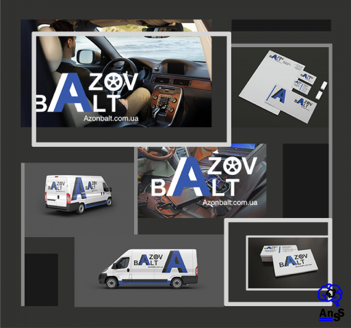 Айдентика компании по ремонту машин "AzovBalt" (часть 1)