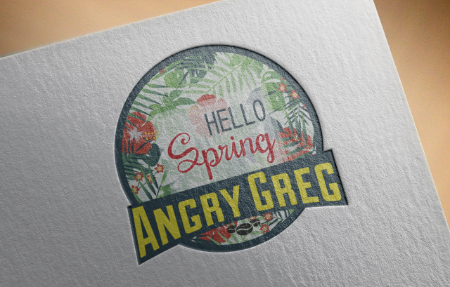 Наклейка на стаканчик "Angry Greg"