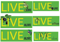 LiveOlive logo design (variations)