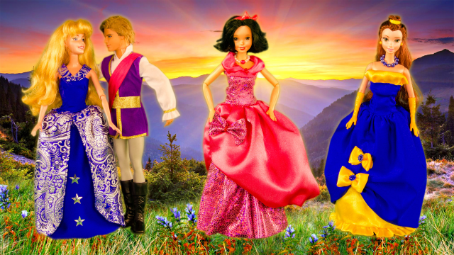 Красивые ПЛАТЬЯ для кукол – Живые Принцессы