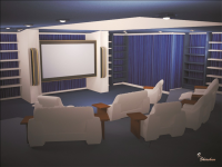 Дизайн частных интерьеров. Домашний кинотеатр