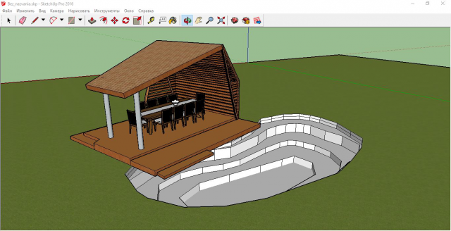 Беседки в SketchUp