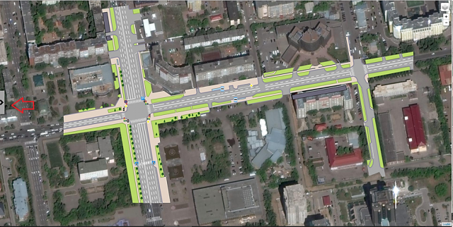 Создание векторного участка карты г. Астана