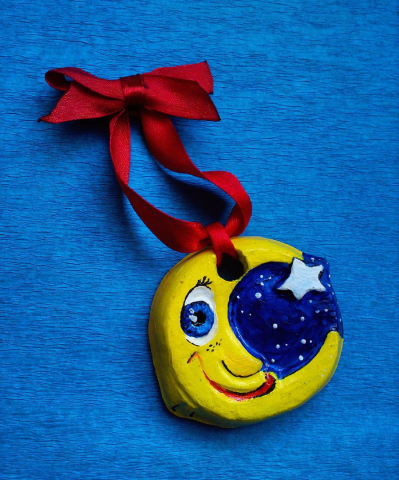 Ёлочная игрушка "Месяц"