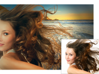 Замена фона, выделение волос