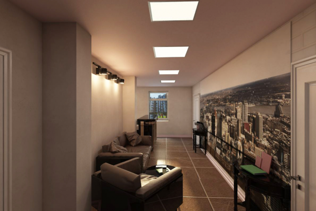 Интерьер ресепшена агентства недвижимости