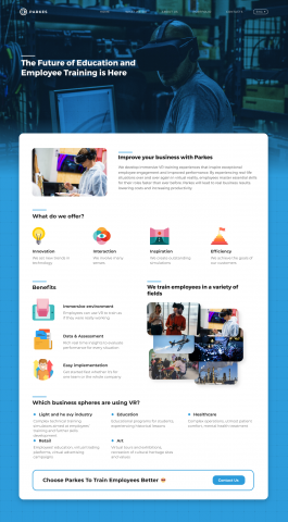 Сайт-визитка с динамическим портфолио