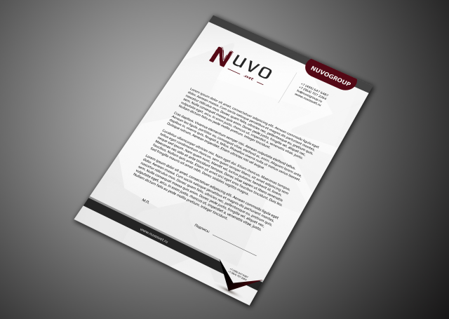Фирменный бланк NUVOGROUP
