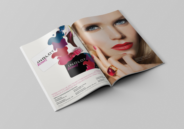 Имиджевый разворот в журнал "Glamour"
