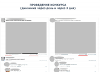 Проведение конкурса, динамика 1 день