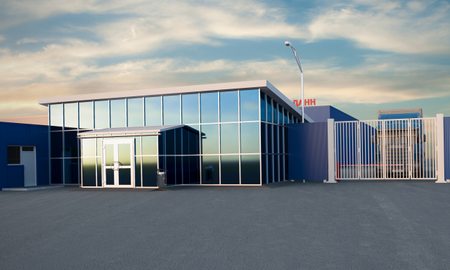 Экстерьер проходной на предприятии