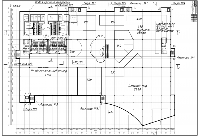 Концепция ТЦ, план этажа