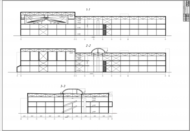 Концепция ТЦ, разрезы