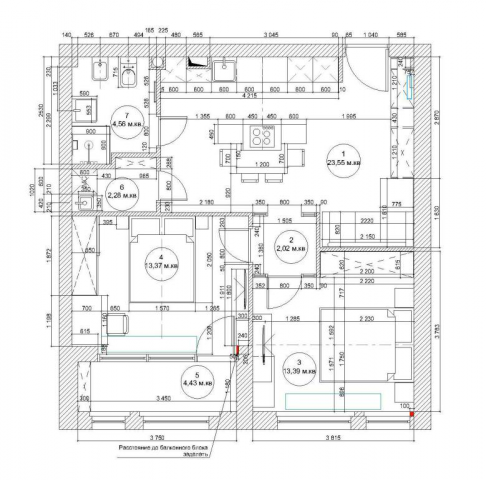 План мебели частной квартиры