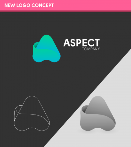 Дизайн логотипа Aspect company