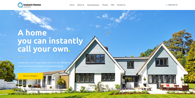 Instant Home Solutions | Корпоративный вебсайт