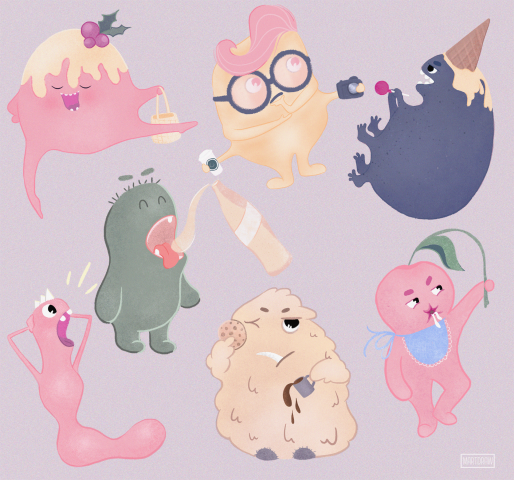 Monsters stickers