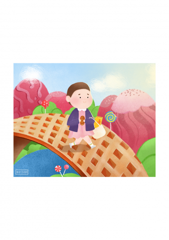 фан арт стилизованный под наив