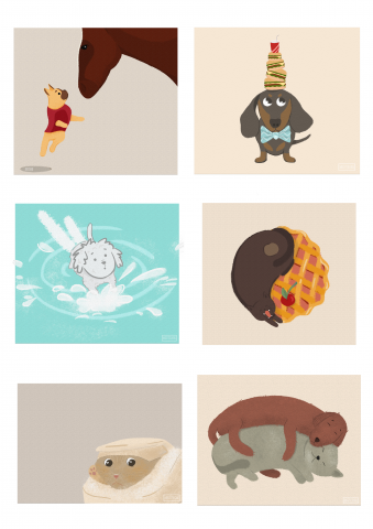 иллюстрации стилизованных животных