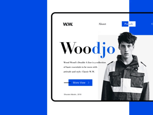 Woodjo - дизайн сайта